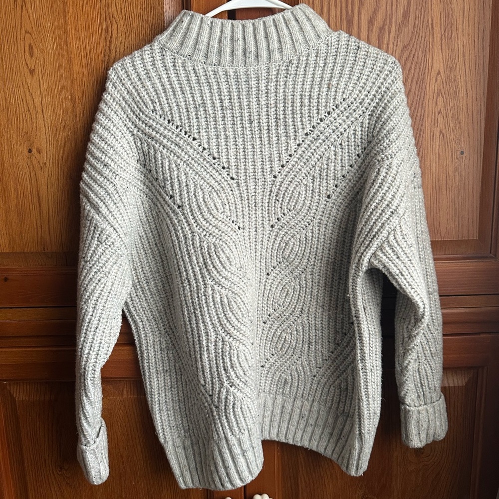 Columbia Light Gray Turtleneck Sweater